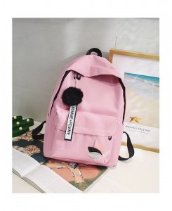 The new 2023 street korean style canvas backpack large capacity knapsack students bag handbag leaves