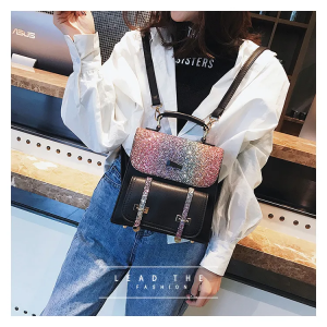 backpack Korean version sequins travel backpack Trend bags Single-shoulder bags