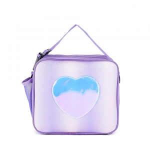 New Glitter Laser lunch bag Rainbow-colored thermal Picnic ice bag Simple one shoulder bag for girls