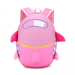 Lovely cartoon kindergarten bag small plane backpack eggshell bag training class early education class backpack customized LOGO