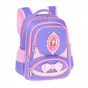 New cute spine protection large capacity bow girl’s new backpack student bag for kids