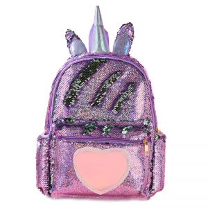 beautiful cute Unicorn Large Capacity Mermaid Sequin Backpack school bags for girls