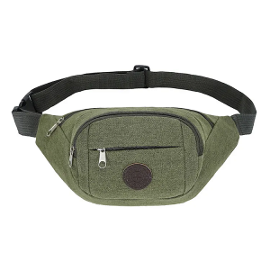 2023 new running multi-functional large capacity wear-resistant and anti-theft canvas waist bag