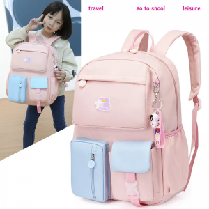 Tot sale nylon water splashing multifunctional high quality pendant colleague teenager backpack bags for girls