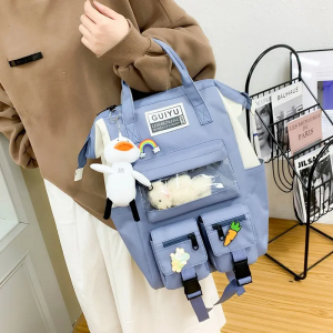 Korean version of junior high school students backpack day fashion school female bag for school college