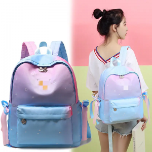 3CE Certified Girl Backpack 2021 New Cute Backpack High School Girl Junior High School Schoolbag Student Backpack