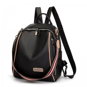 Factory Retail Multifunctional Tassel Pu Leather Backpack for Women Polyester Lady Newest Female pop backpack