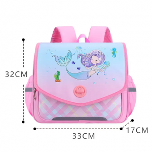 Horizontal schoolbag backpack for boys and girls