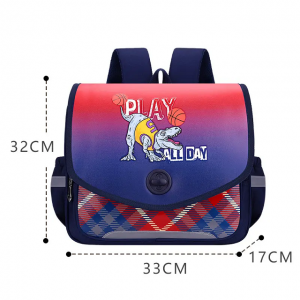 Horizontal schoolbag backpack for boys and girls