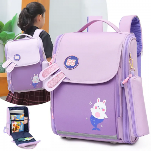 New 1-3 grade children primary school schoolbag female decompression weight cartoon foreign trade boy schoolbag wholesale