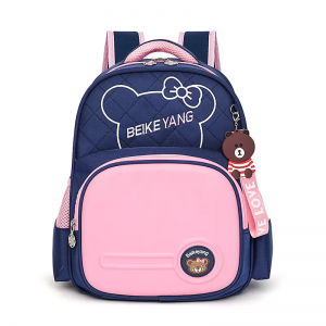 Children’s backpack Korean version of reducing the burden of spine protection school bags DIY creativity waterproof school bags