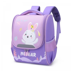 Little Rabbit Cute Cartoon Children Simple Shoulder Children’s Backpack School 1pc/poly Bag Fashion Customized Logo Acceptable