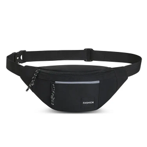 New practical multi zipper bag for easy storage waterproof nylon fabric waist bag