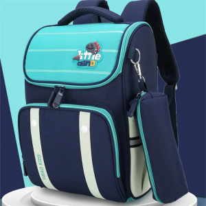 New 1-6 grade one piece space full folding schoolbag school pouch pencil case bag durable kids backpack school bag