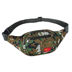 New multifunctional large capacity abrasion proof camouflage Oxford waist bag