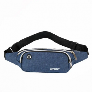 New leisure multifunctional large capacity waterproof and wear-resistant fanny pack black bum waist bag