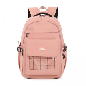 Junior High School Schoolbag Girl Backpack Simple School Bag College Student Senior High School Student Design for Girls Nylon