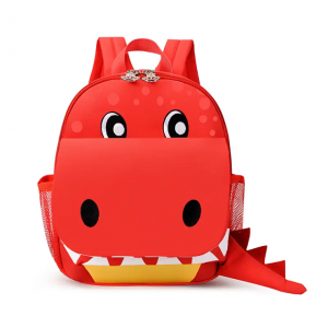 2023 new children’s dinosaur backpack male and female cartoon children backpack kindergarten light green dinosaur