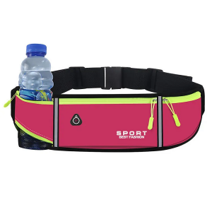 2023 fashion outdoor waterproof nylon thin waist bag belt unisex with water bottle holder