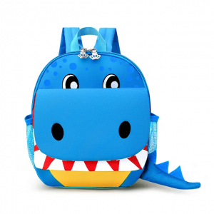 2023 new children’s dinosaur backpack male and female cartoon children backpack kindergarten light green dinosaur