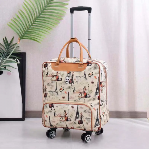 Female hand luggage large capacity wheel pull rod bag travel bag boarding bag