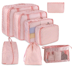 Wholesale travel storage set Travel storage bag eight sets of travel clothing classification storage bag