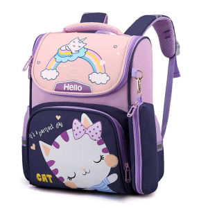 New space schoolbag for primary school students, boys and girls in Grade one, two and three cute cartoon children backpack