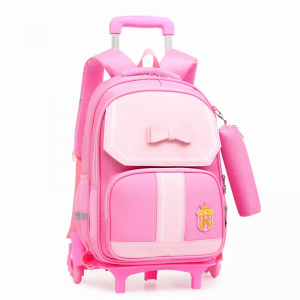 New children’s 3-piece backpack with ice pack pen bag with pull rod