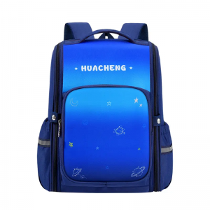 New gradient one-piece boys and girls custom printed logo schoolbag for primary school students school bags manufacture