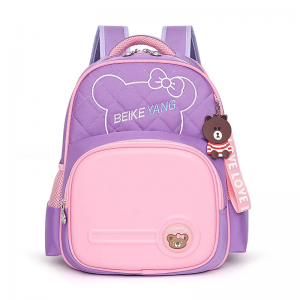 Children’s backpack Korean version of reducing the burden of spine protection school bags DIY creativity waterproof school bags