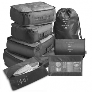 Wholesale travel storage set Travel storage bag eight sets of travel clothing classification storage bag