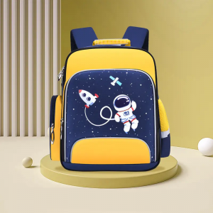 Astronaut new cartoon lightening children customized logo wholesale schoolbags