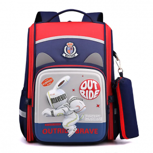 New product 3D backpack primary school students 2-5 grade boys and girls lightweight spine protection schoolbag