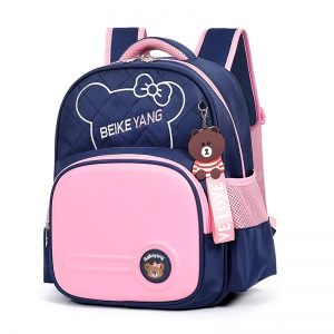 Children’s backpack Korean version of reducing the burden of spine protection school bags DIY creativity waterproof school bags