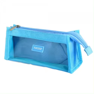 Transparent wholesale double-layer examination special large capacity simple multi-functional open convenient PVC stationery bag