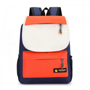 Children’s schoolbags printed logo children’s schoolbags printed word backpack high quality candy color school bag