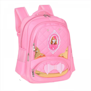 New cute spine protection large capacity bow girl’s new backpack student bag for kids