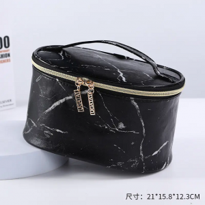 Waterproof Toiletry PU Leather Case Pouch Toiletry Bag Custom Logo Cosmetic Bag for Free Gift Bag