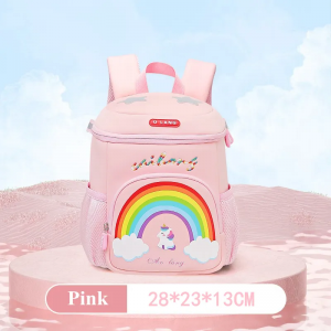 Rainbow Kindergarten neoprene schoolbag for primary school students