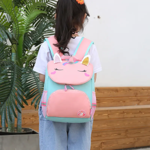 Schoolbag Primary school girls grade 1-3 dinosaur unicorn cartoon can love weight reduction backpack school bag unicorn