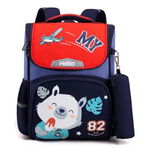 New space schoolbag for primary school students, boys and girls in Grade one, two and three cute cartoon children backpack