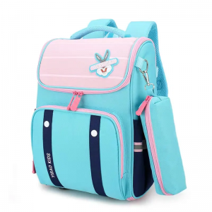 New 1-6 grade one piece space full folding schoolbag school pouch pencil case bag durable kids backpack school bag