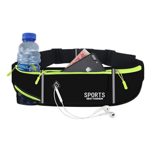 2023 fashion outdoor waterproof nylon thin waist bag belt unisex with water bottle holder