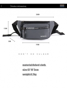 New outdoor multi-functional large capacity leisure waterproof waist bag