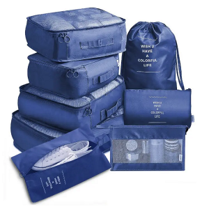 Wholesale travel storage set Travel storage bag eight sets of travel clothing classification storage bag