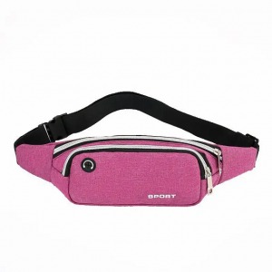 New leisure multifunctional large capacity waterproof and wear-resistant fanny pack black bum waist bag