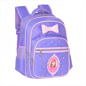 New cute spine protection large capacity bow girl’s new backpack student bag for kids