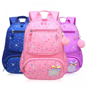 Pupil schoolbag girl 1-3grade spine protection girl Korean style cute backpack factory wholesale children backpack bag school