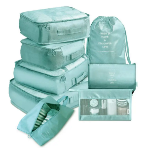 Wholesale travel storage set Travel storage bag eight sets of travel clothing classification storage bag