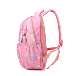 Primary school girls grade 4-6 Princess campus light anti splash Korean Backpack kids school bag with lunch box